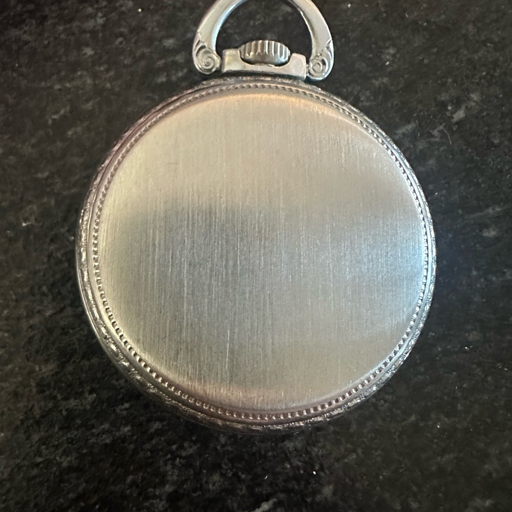 Elgin Silver Pocket Watch - image 4